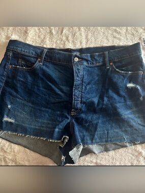 Ladies Old Navy Sky-Hi A-Line Dark Blue Denim Jeans size 22 NWT